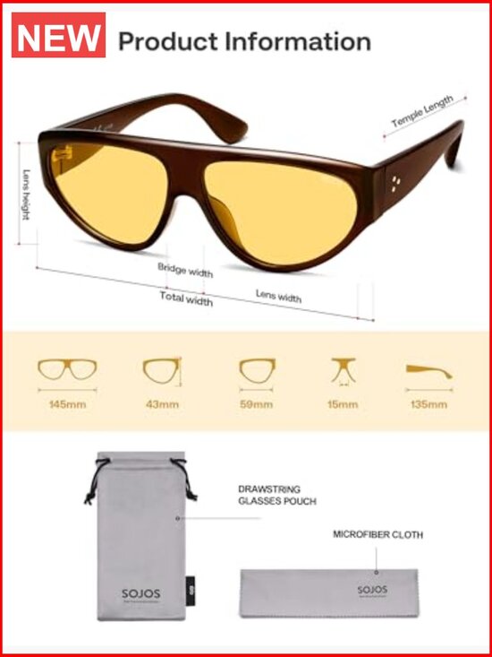 Oversized Polarized Aviator Sunglasses with UV400 Protection main image 4